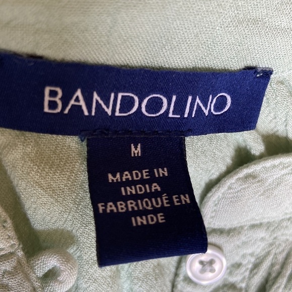 💚 Bandolino Ombre Blouse Mint Green Medium - Picture 7 of 12
